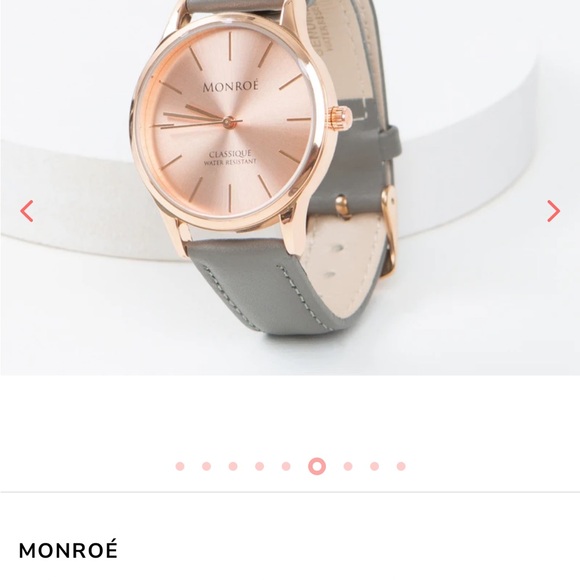 Monroe by Maestro genuine leather watch, rose gold, new , never used - Picture 7 of 7